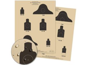 Rite in the Rain All-Weather 25 Meter Silhouette Slow Fire Target 17″x22″ Pack of 10 For Sale