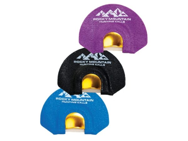 Rocky Mountain Hunting Calls Golden Tone Plate Diaphragm Elk Call Pack of 3 For Sale