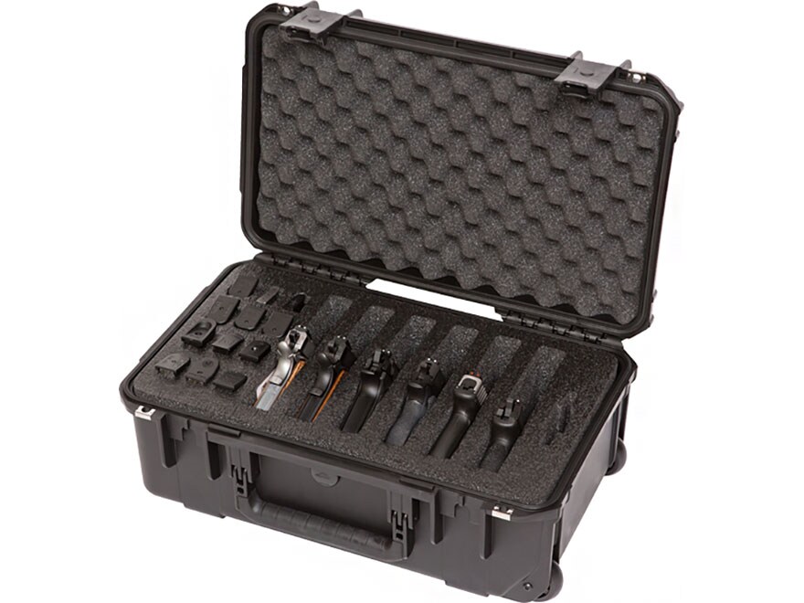 SKB iSeries 1610-10 6 Gun Pistol Case Polymer Black For Sale