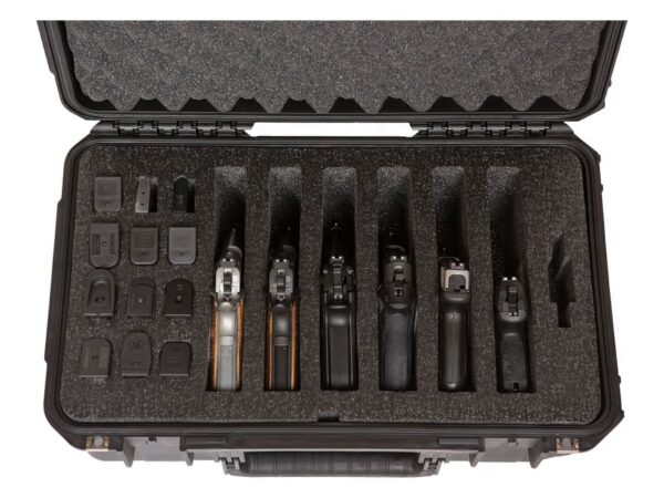 SKB iSeries 1610-10 6 Gun Pistol Case Polymer Black For Sale