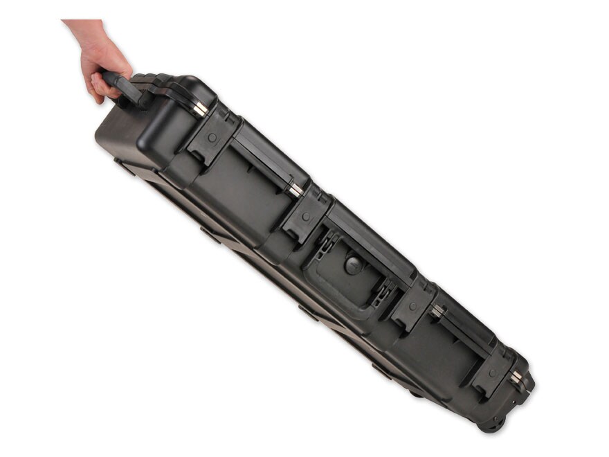 SKB iSeries 3614 Custom Breakdown Double Shotgun Case with Wheels 36-1/2″ Polymer Black For Sale