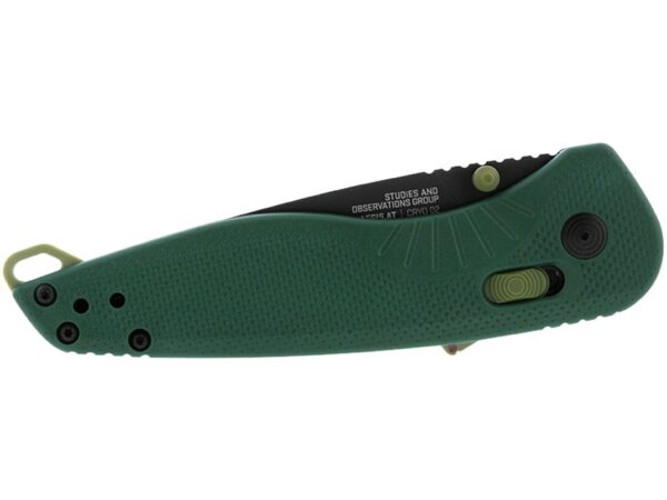 SOG Aegis AT Folding Knife 3.7″ Drop Point Cryo D2 Black Blade Glass Reinforced Nylon (GRN) Handle Forrest/Moss For Sale