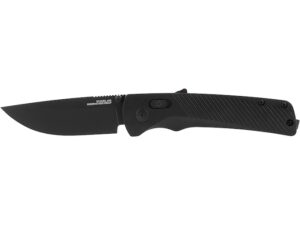 SOG Flash AT Folding Knife 3.4″ Drop Point Cryo D2 Black Blade Glass Reinforced Nylon (GRN) Handle Black For Sale