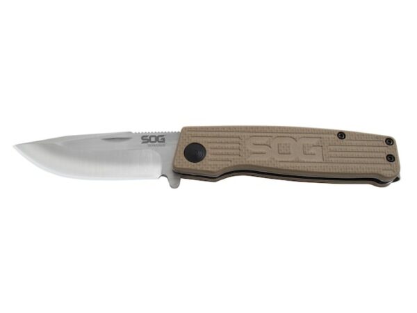 SOG Terminus Folding Knife 3″ Clip Point BD1 Stainless Steel Blade G-10 Handle For Sale