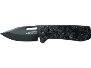 SOG Ultra XR-XHP Folding Knife 2.8″ Clip Point Carpenter CTS XHP Alloy Steel Black Blade Carbon Fiber Handle Black For Sale
