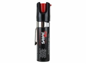 Sabre Red Pocket Unit Pepper Spray 3/4 oz Aerosol with Pocket Clip Black For Sale