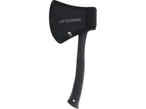 Schrade Bedrock Camp Axe 6″ 3Cr13MoV Blade Overmold Handle Black For Sale