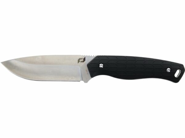 Schrade Exertion DP Fixed Blade Knife 4″ Drop Point AUS-10 Satin Blade Kraton Handle Black For Sale