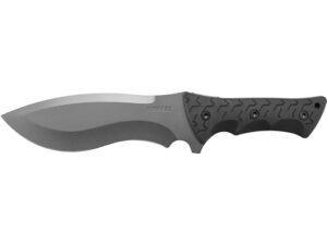 Schrade Little Ricky Full Tang Fixed Blade Tactical Knife 7.94″ Drop Point 8Cr13MoV Stainless Steel Blade TPE Slab Finger Groove Handle Black For Sale