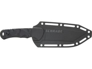 Schrade Regime Fixed Blade Knife 3.83″ Modified Drop Point AUS-8 Stainless Black Oxide Blade G-10 Handle Black For Sale