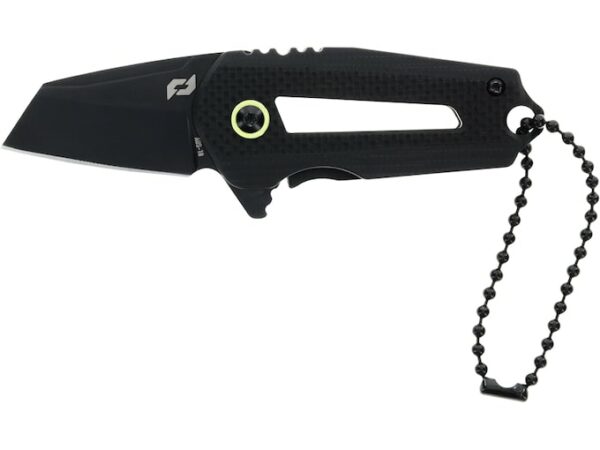 Schrade Roadie Folding Knife 1.5″ Wharncliffe AUS-10 Black Oxide Blade G-10/Stainless Steel Handle Black For Sale
