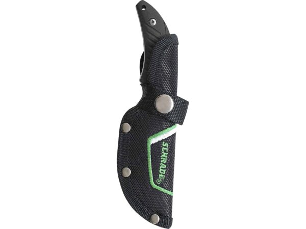 Schrade SCHF66 Fixed Blade Knife 3″ Clip Point 7Cr17MoV Stainless Steel Blade TPR Handle Black For Sale