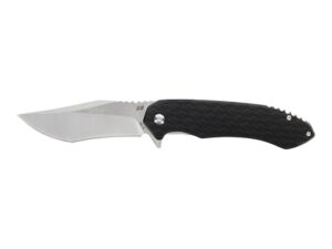 Schrade Scramble Folding Knife 3.5″ Drop Point Recurve AUS-10 Satin Blade Aluminum Handle Black For Sale