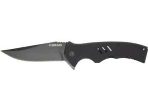 Schrade Sentiment Folding Knife 3.83″ Drop Point AUS-8 Stainless Black Blade G-10 Handle Black For Sale