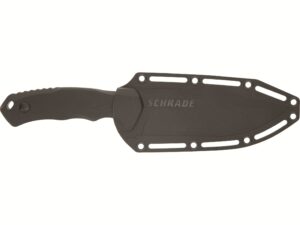 Schrade Steel Driver Fixed Blade Knife 4.75″ Modified Drop Point AUS-8 Stainless Gray Blade G-10 Handle Black For Sale