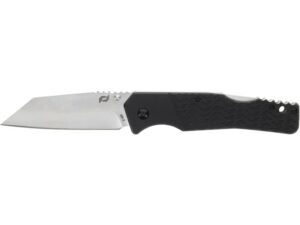 Schrade Ultimatum Folding Knife 3.5″ Wharncliffe AUS-10 Satin Blade G-10 Handle Black For Sale