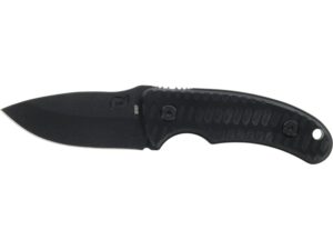 Schrade Wolverine Mini Fixed Blade Knife 2.75″ Drop Point 65MN Carbon Teflon Coated Blade G-10 Handle Black For Sale