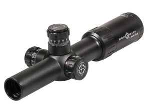 Sightmark Core TX Dual Caliber Rifle Scope 30mm Tube 1-4x 24mm Red/Green Illuminated DCR 223/308 BDC Reticle with Weaver-Style Rings Matte For Sale