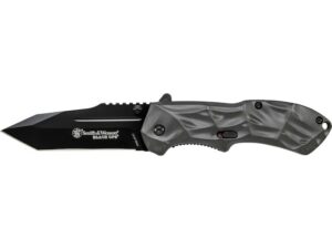 Smith & Wesson Black Ops 3 M.A.G.I.C. Assisted Opening Folding Pocket Knife 3.4″ Black Tanto Point 4034 Stainless Steel Blade Aluminum Handle Black For Sale