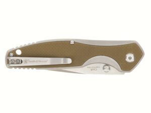 Smith & Wesson Cleft Folding Knife 3.5″ Clip Point 8Cr13MoV Stainless Satin Blade G-10 Handle Black For Sale