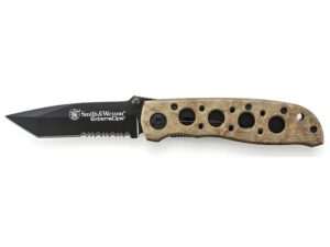 Smith & Wesson Extreme Ops CK5TBSD Folding Knife 3.2″ Serrated Tanto Point 7Cr17 High Carbon Stainless Steel Blade Aluminum Handle Desert For Sale