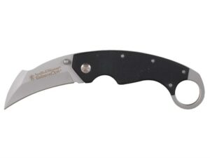 Smith & Wesson ExtremeOps Folding Pocket Knife 3.1″ Karambit 400 Series Stainless Steel Blade G-10 Handle Black For Sale