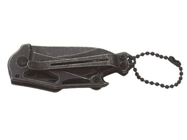 Smith & Wesson Keychain Folding Pocket Knife 2.25″ Stonewash Drop Point 3Cr13 Stainless Steel Blade G-10 Steel Skeletonized Frame Stonewash For Sale