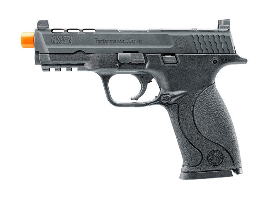 Smith & Wesson M&P 9 Performance Center Airsoft Pistol 6mm BB Green Gas Powered Semi-Automatic Black For Sale