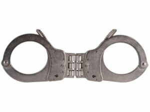 Smith & Wesson Model 1H Universal Hinged Handcuffs Steel Nickel Finished For Sale