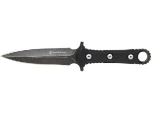 Smith & Wesson SWF606 Fixed Blade Knife 4.5″ Spear Point 8Cr13MoV Stainless Steel Blade TPE Handle For Sale