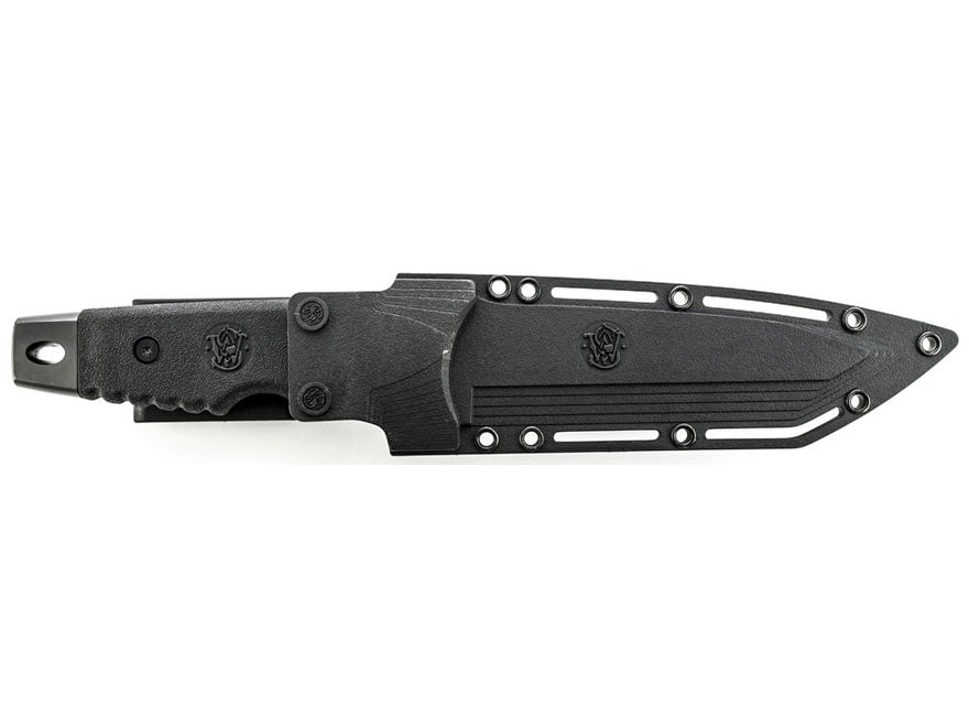 Smith & Wesson Special Ops Fixed Blade Knife 5.2″ Tanto Point 9Cr17 High Carbon Stainless Steel Blade Polymer Handle Black For Sale