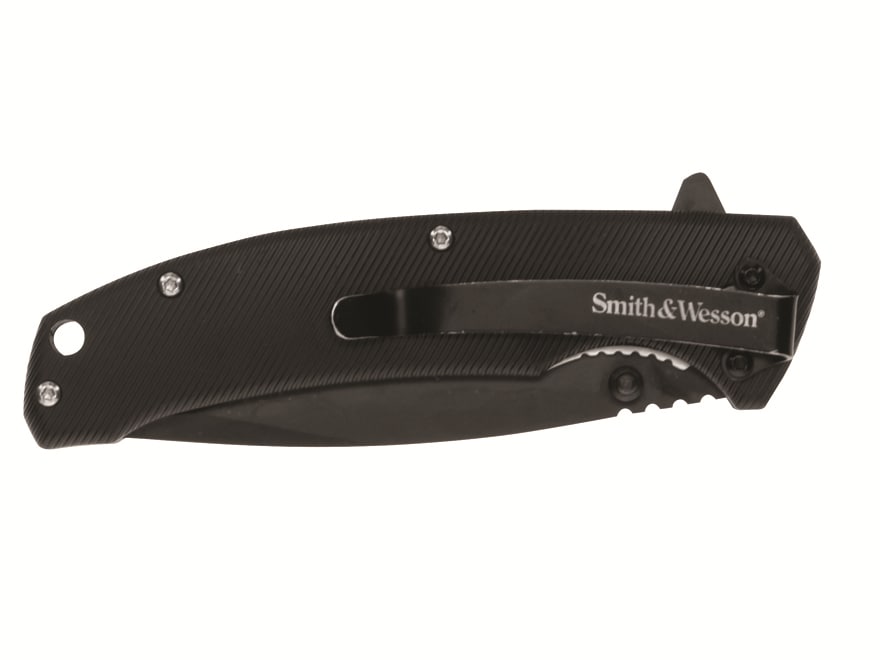 Smith & Wesson Velocite Folding Knife 3.5″ Drop Point 8Cr13MoV Stainless Black Blade Polymer Handle Black For Sale