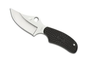 Spyderco ARK Fixed Blade Knife 2.5″ Clip Point H-1 Steel Blade FRN Handle Black For Sale