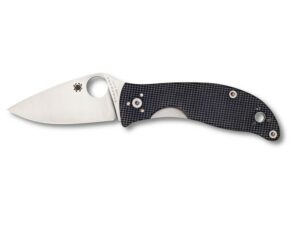 Spyderco Alcyone Folding Knife 2.9″ Drop Point CTS BD1 Stainless Steel Blade G-10 Handle Black For Sale