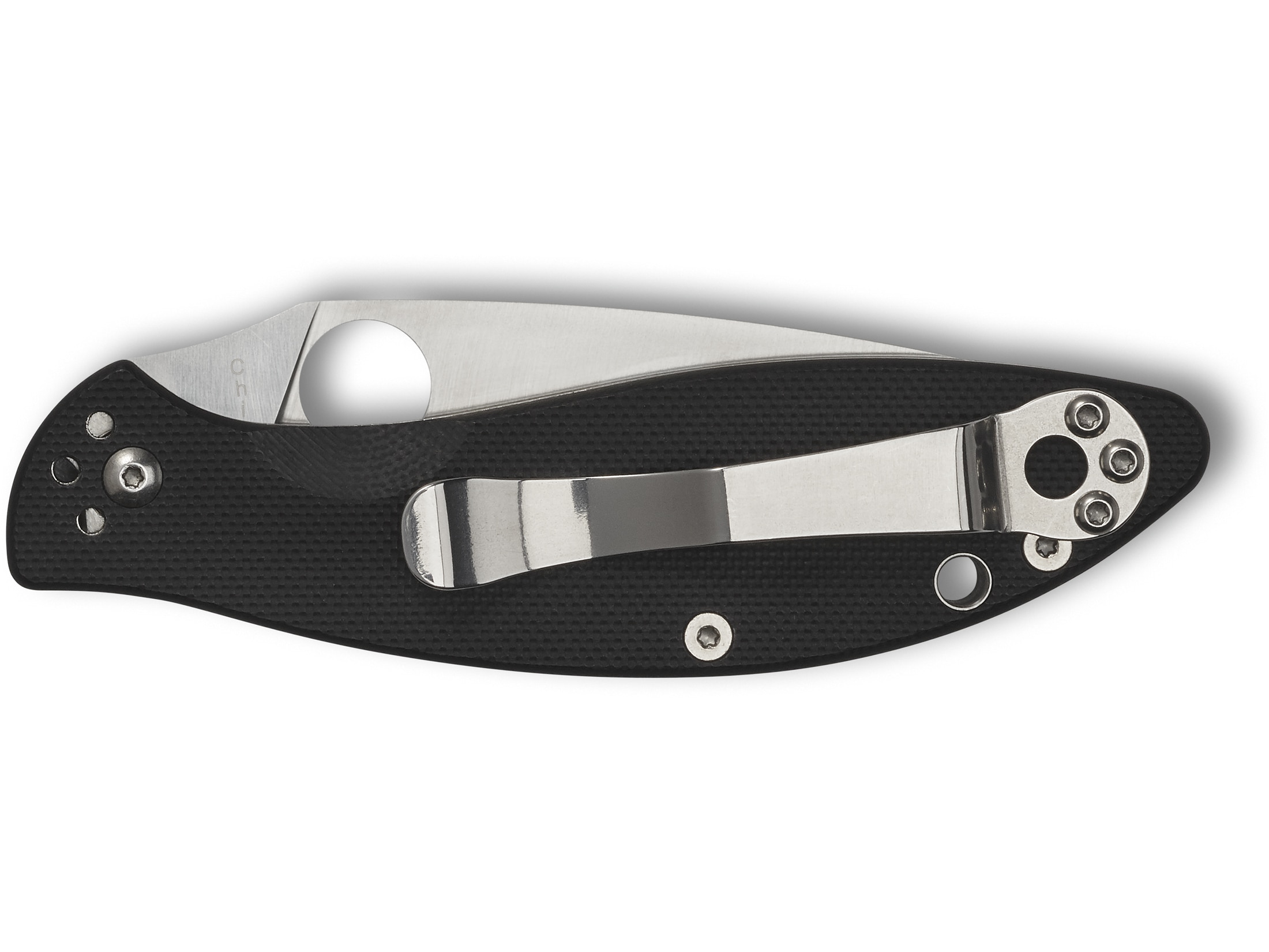 Spyderco Astute Folding Knife 3.02″ Drop Point 8Cr13MoV Stainless Satin Blade G-10 Handle Black For Sale