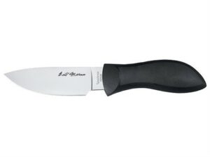 Spyderco Bill Moran Drop Point Fixed Blade Knife 3.875″ VG-10 Stainless Steel Blade Kraton Handle Black For Sale