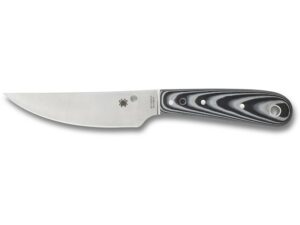 Spyderco Bow River Fixed Blade Knife 4.4″ 8Cr13MoV Stainless Steel Blade G-10 Handle Black/Gray For Sale