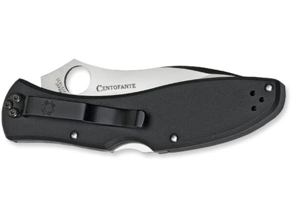 Spyderco Centofante 3 Folding Knife 3-1/8″ VG-10 Stainless Steel Blade Polymer Handle Black For Sale