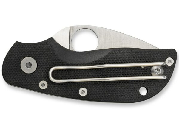 Spyderco Chicago Folding Knife 2″ Drop Point CTSBD1N Steel Blade Polymer G-10 Handle Black For Sale