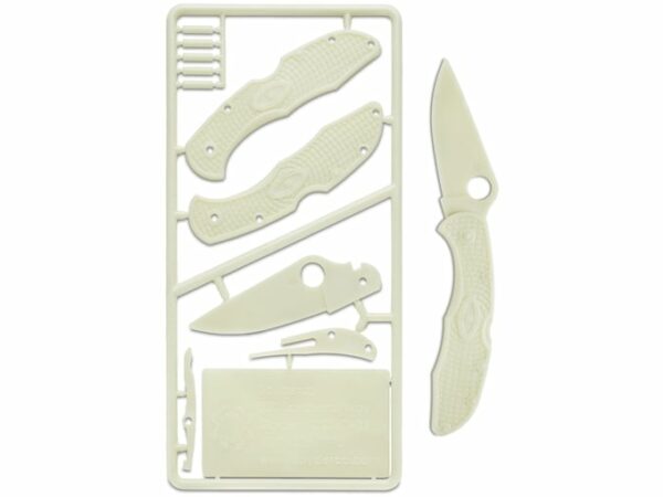 Spyderco Delica 4 Plastic Kit 2.88″ Drop Point Plastic Blade and Handle Glow in the Dark For Sale