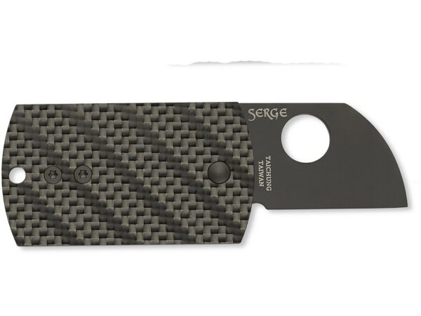 Spyderco Dog Tag Folding Knife 1.23″ Sheepsfoot Point CPMS30V Stainless Steel Blade Carbon Fiber and Polymer G-10 Handle For Sale