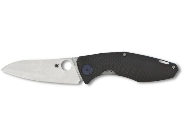 Spyderco Drunken Folding Knife 3.5″ Drop Point CPM S90V Stainless Steel Blade Titanium/Carbon Fiber Handle Black For Sale