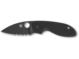 Spyderco Efficient Folding Knife 2.98″ Black Drop Point 8Cr13MoV Stainless Steel Blade G-10 Handle Black For Sale