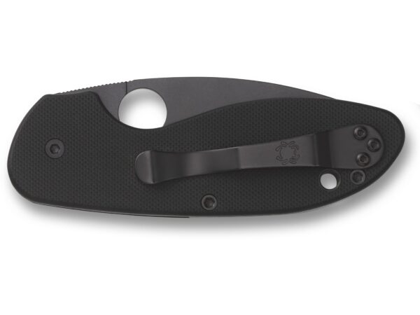 Spyderco Efficient Folding Knife 2.98″ Black Drop Point 8Cr13MoV Stainless Steel Blade G-10 Handle Black For Sale