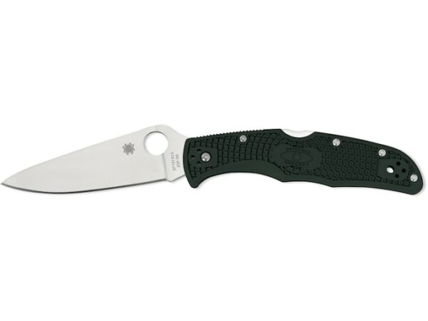 Spyderco Endura 4 Folding Knife 3.8″ Leaf ZDP-189 Satin Blade Fiberglass Reinforced Nylon (FRN) Handle Green For Sale