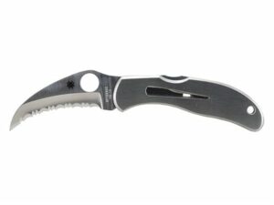 Spyderco Harpy Folding Knife 2.75″ Serrated VG-10 Stainless Steel Blade Stainless Steel Handle For Sale