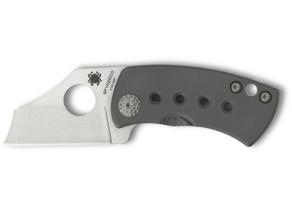 Spyderco McBee Folding Knife 1.52″ Wharncliffe CTS XHP Stainless Steel Blade Titanium Handle Gray For Sale