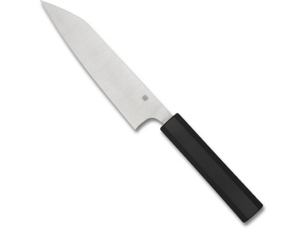 Spyderco Murray Carter Minarai Funayuki Fixed Blade Knife 6.41″ Clip Point CTS BD1N Satin Blade Polypropylene Handle Black For Sale