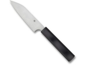Spyderco Murray Carter Wakiita Series Petty Fixed Blade Knife 4.52″ Plain Clip Point CTS BD1N Satin Blade G-10 Handle Black For Sale