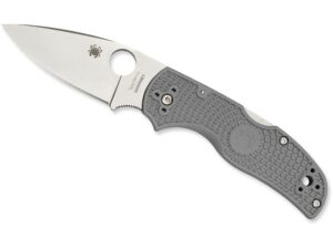Spyderco Native 5 Folding Knife 2.95″ Drop Point Micro-Melt Maxamet Steel Blade FRN Handle Gray For Sale